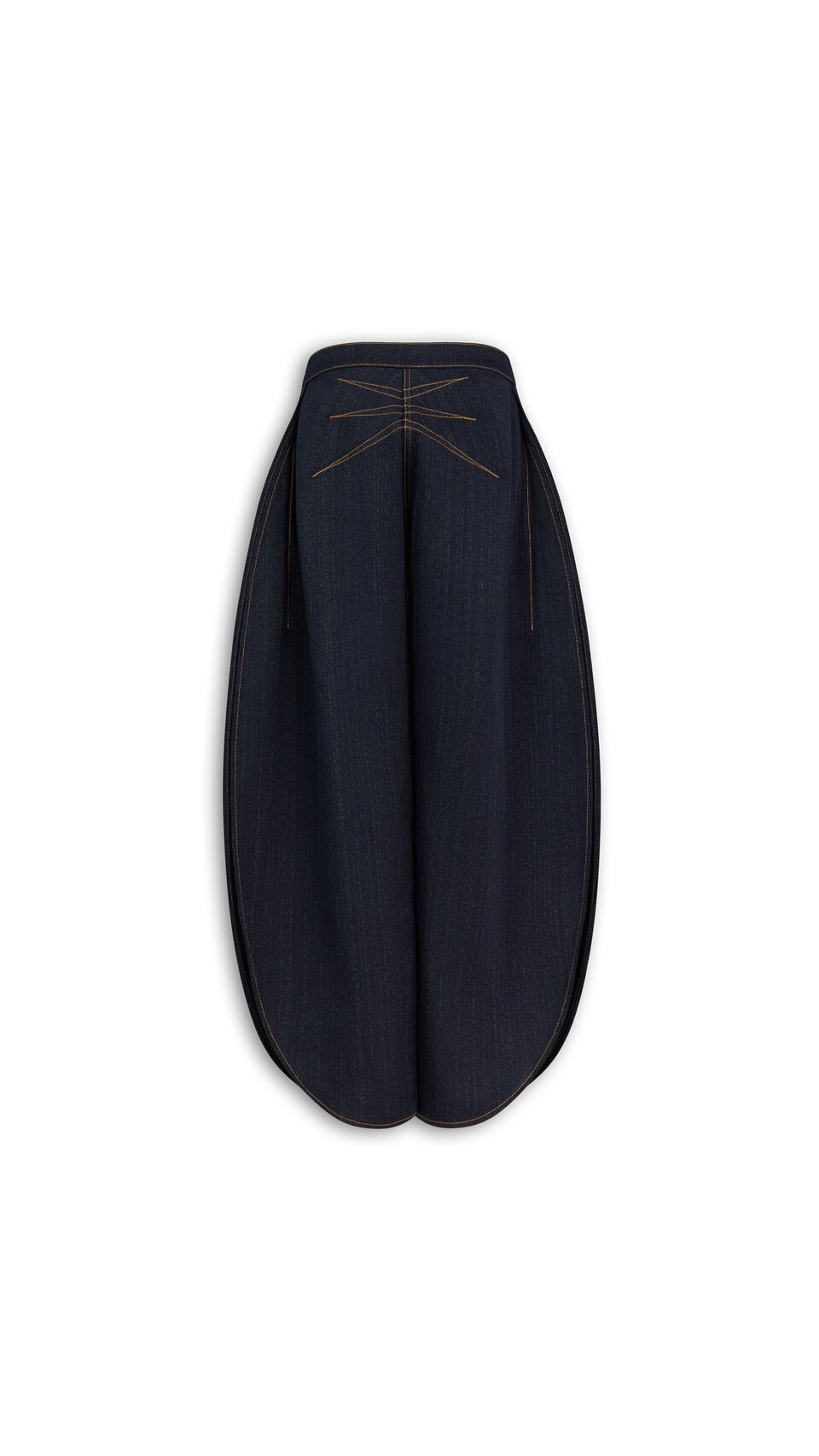 ALA&Iuml;A PETAL DENIM PANTS NIGHT - View 2