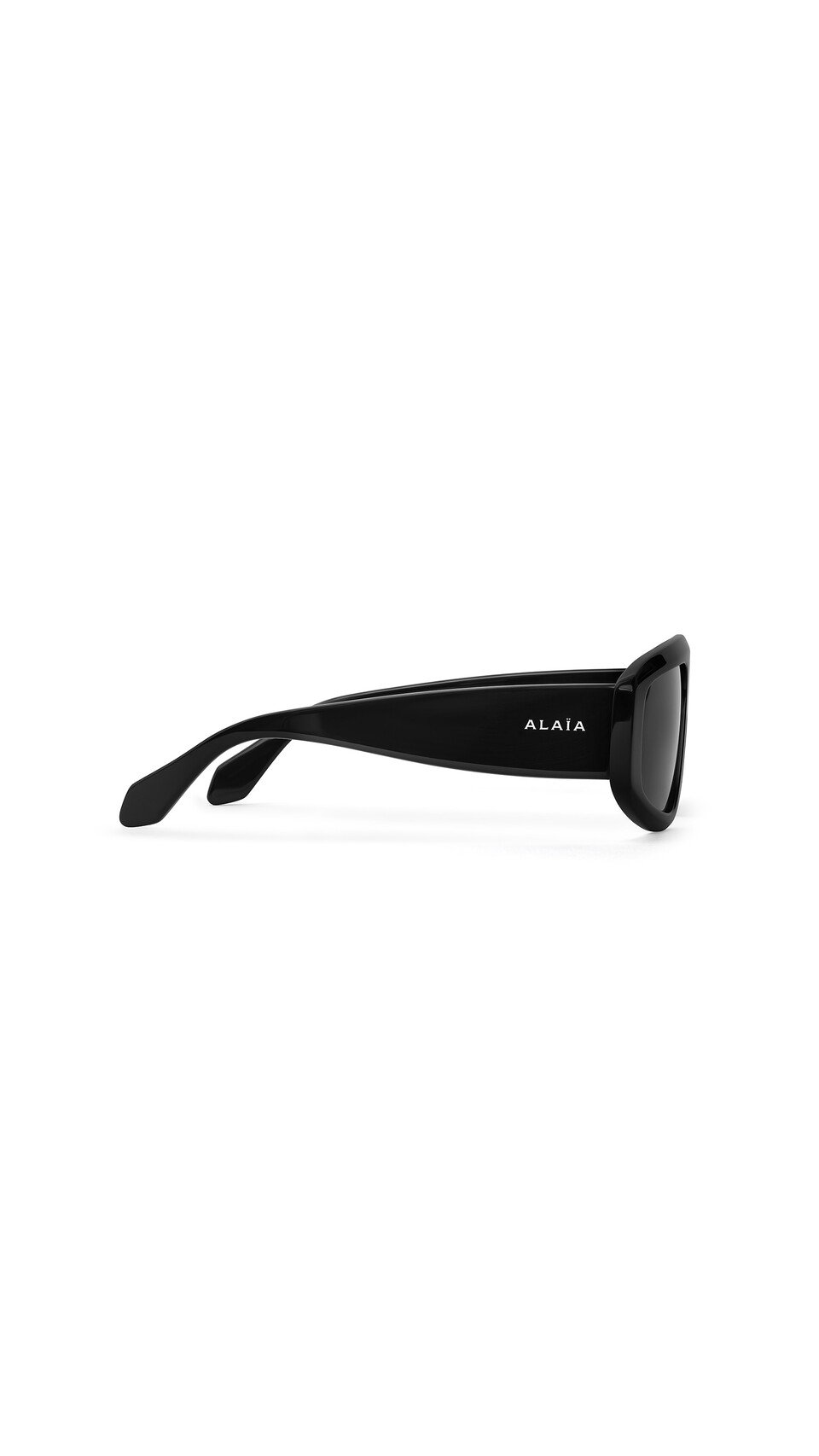 ALA&Iuml;A AVIATOR MASK SUNGLASSES BLACK - View 2
