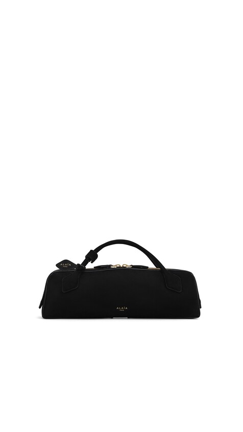 ALA&Iuml;A LE TECKEL CLUTCH IN SUEDE 
