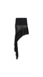 BLACK - ALA&Iuml;A POINTED KNIT SKIRT