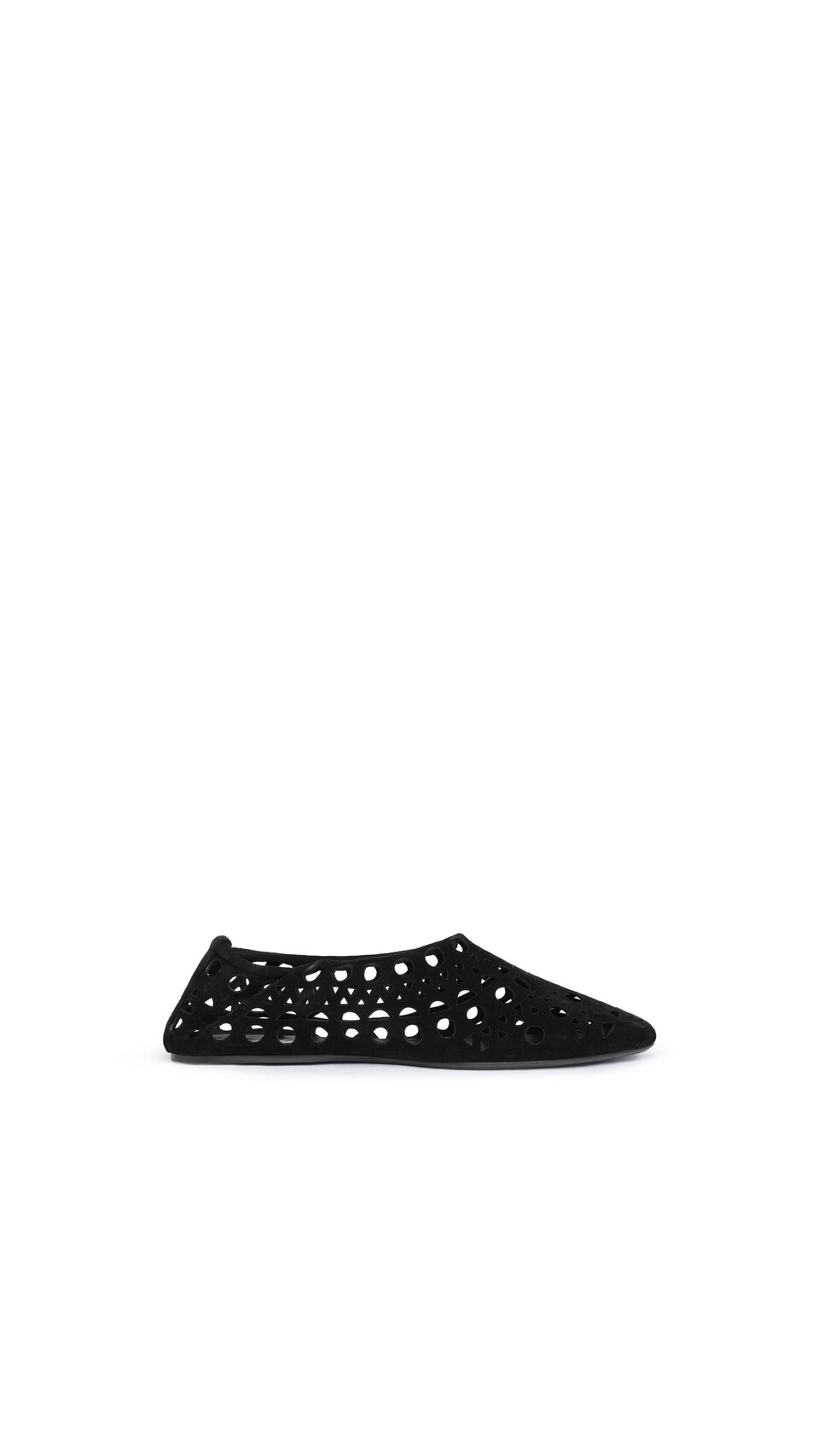 ALA&Iuml;A SLIPPERS VIENNE IN VELVET CALFSKIN BLACK