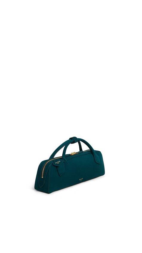 ALA&Iuml;A LE TECKEL CLUTCH IN SUEDE  - View 2