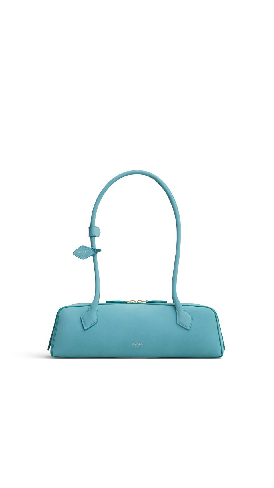 ALA&Iuml;A LE TECKEL MEDIUM BAG IN NUBUCK APATITE
