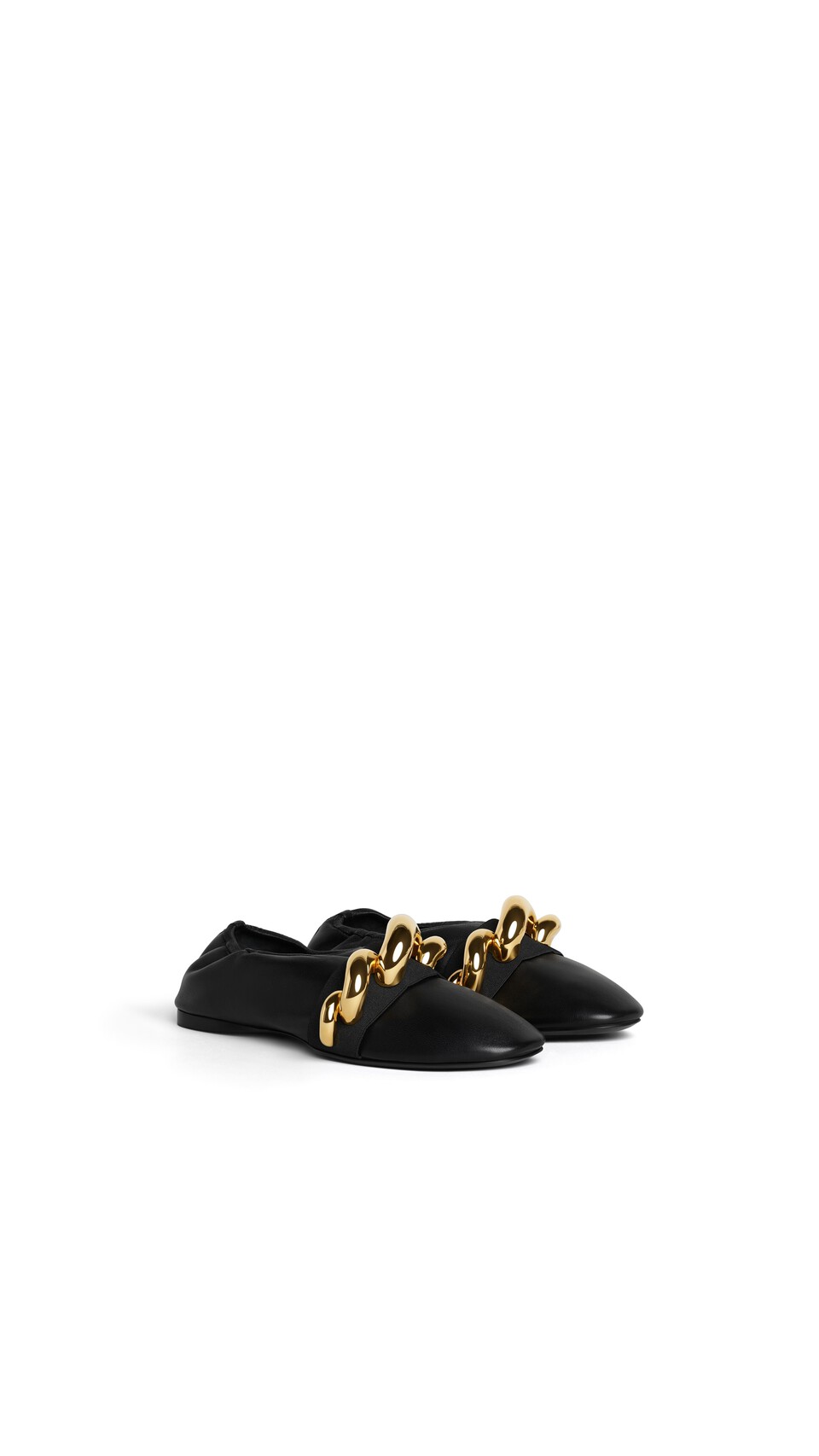 ALA&Iuml;A JEWEL SLIPPERS IN LEATHER BLACK - View 2