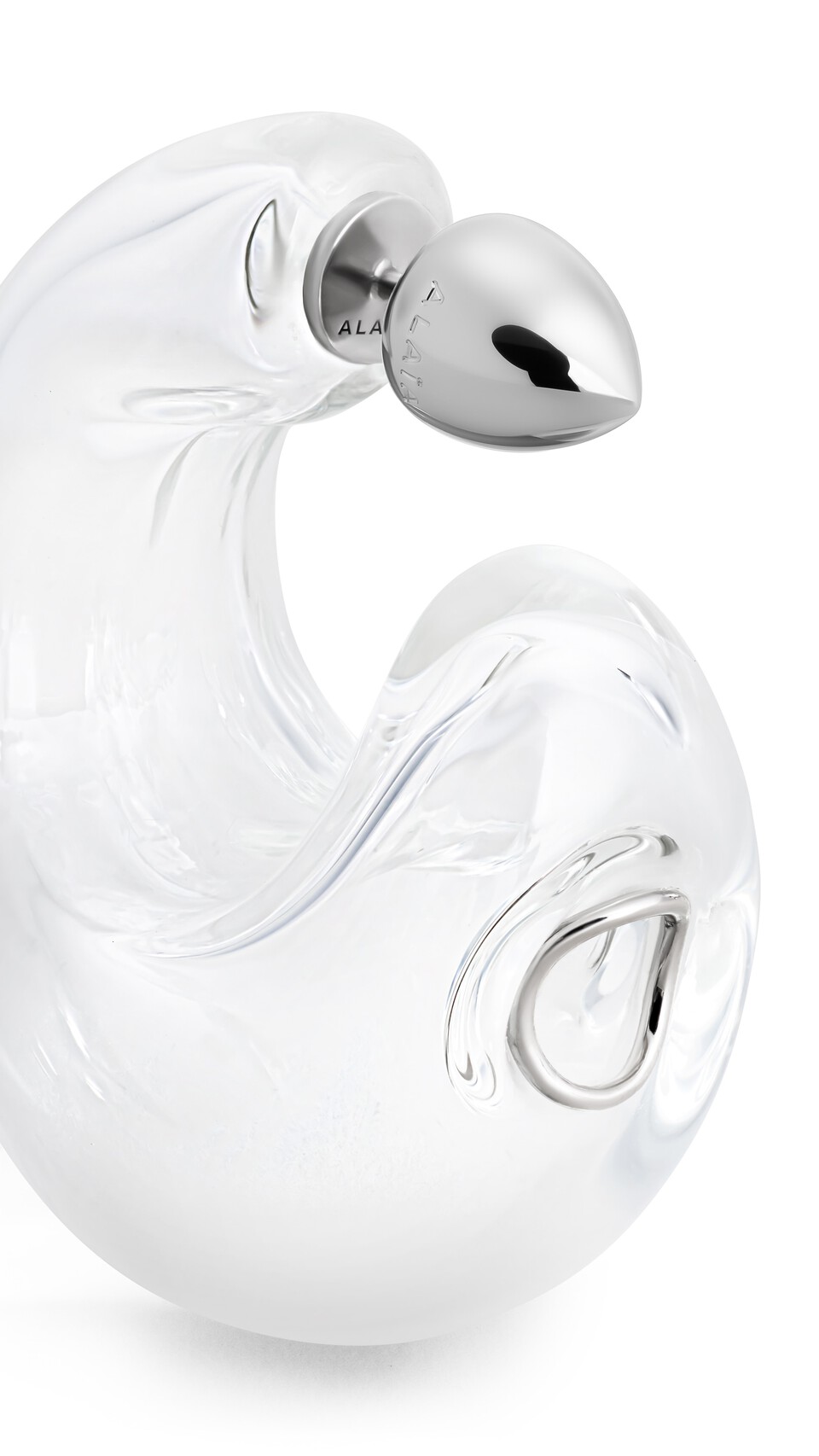 ALA&Iuml;A BUBBLE HOOPS EARRINGS TRANSPARENT - View 2