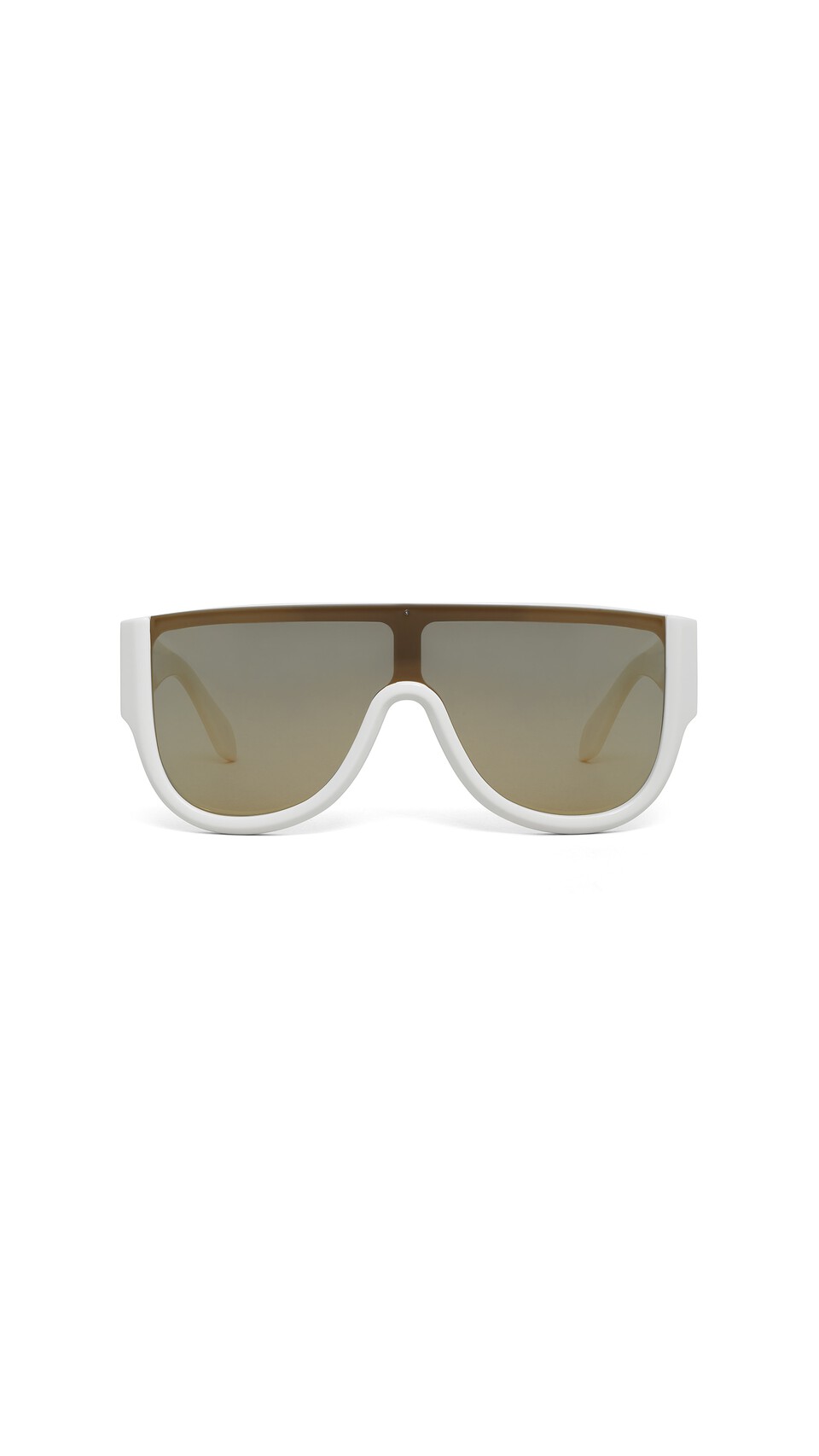 ALA&Iuml;A MASK SUNGLASSES WHITE/GOLD