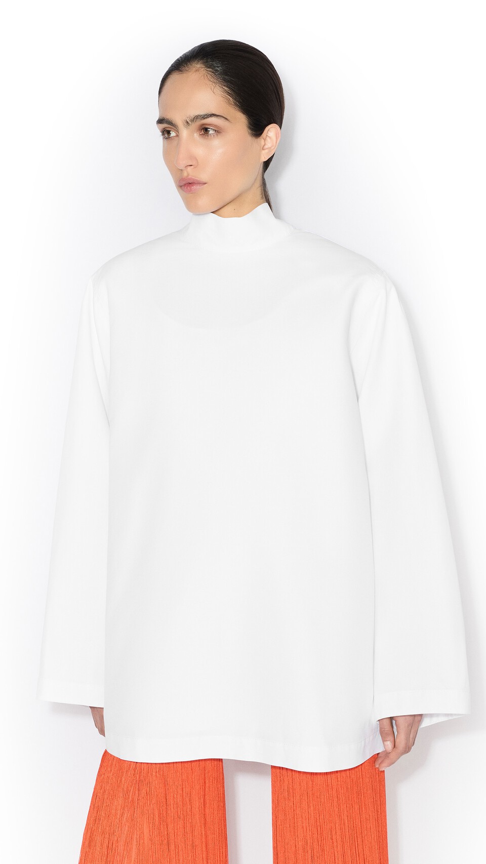 ALA&Iuml;A POPLIN REVERSE JACKET WHITE - View 4