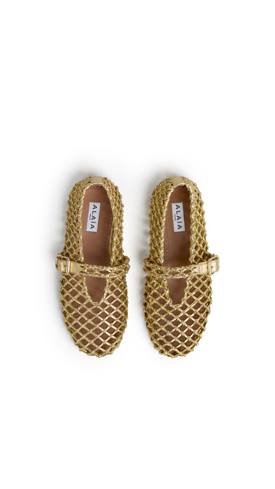 ALA&Iuml;A LA BALLERINE BRAIDED GOLD - View 4
