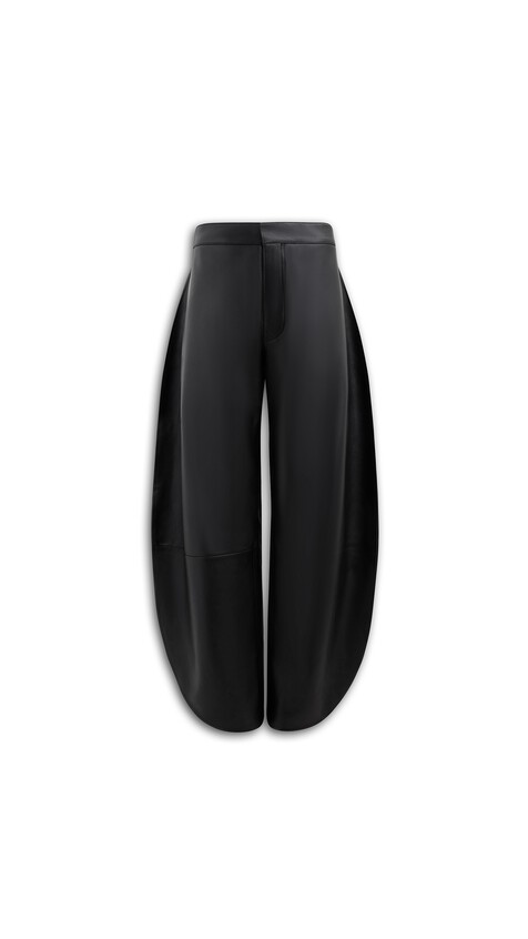 LEATHER PETAL PANTS 