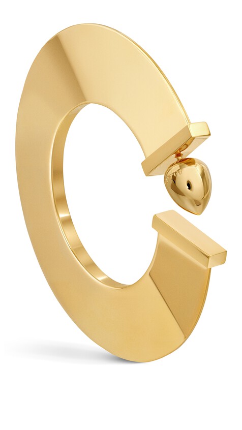 ALA&Iuml;A BLADE HOOPS  YELLOW GOLD METALS - View 2