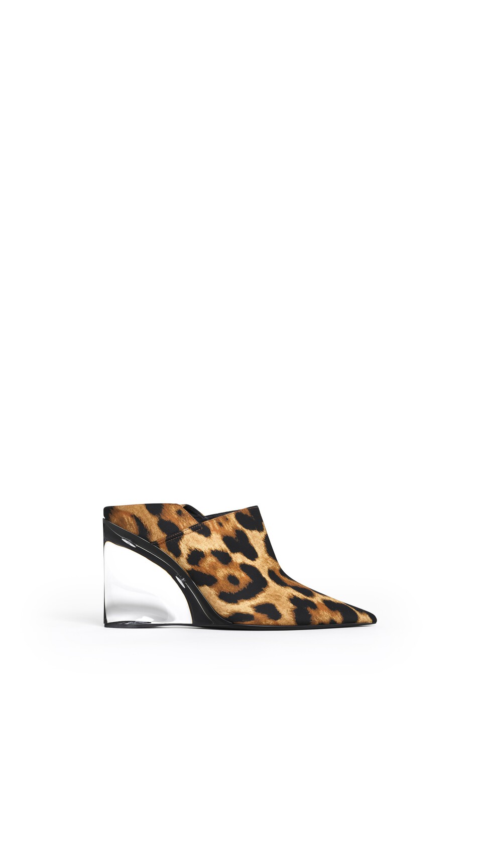 ALA&Iuml;A INVISIBLE MULES IN PRINTED TWILL DARK/CARAMEL