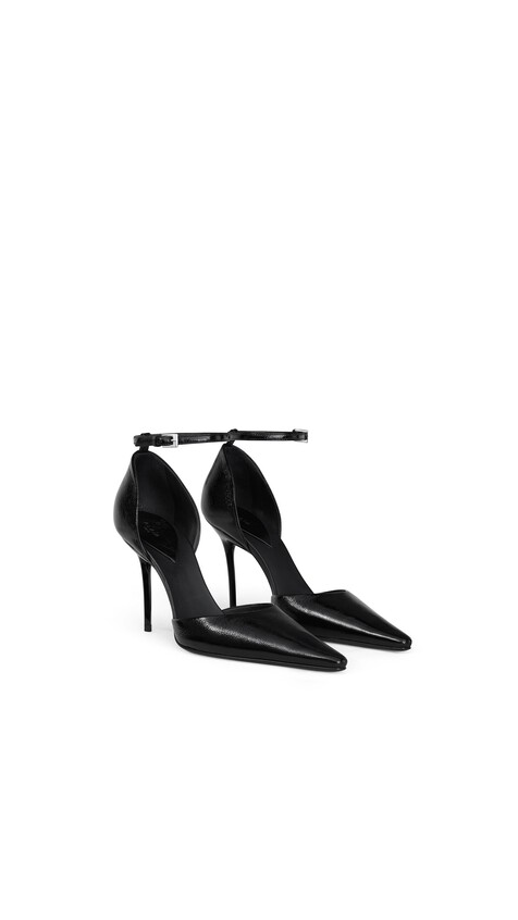 ALA&Iuml;A DROP PUMPS IN LEATHER BLACK - View 2