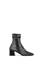 BLACK - ALA&Iuml;A BOOTS 55 IN FISHNET 