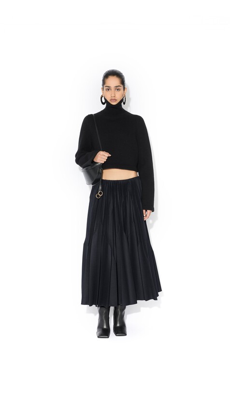 CASHMERE KNIT CROPPED JUMPER