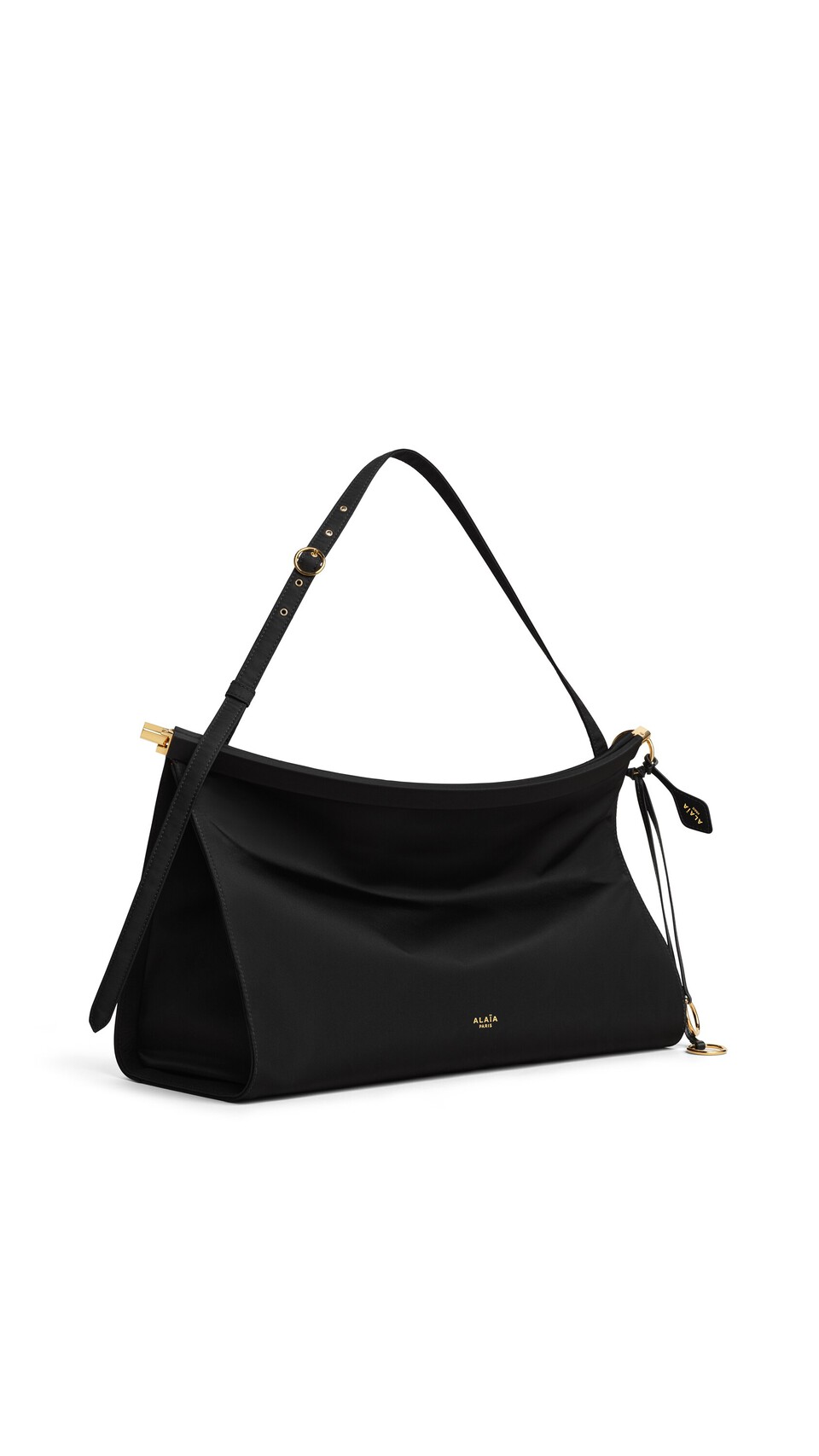 ALA&Iuml;A LE CLICK EAST WEST LARGE BAG IN NYLON BLACK - View 2
