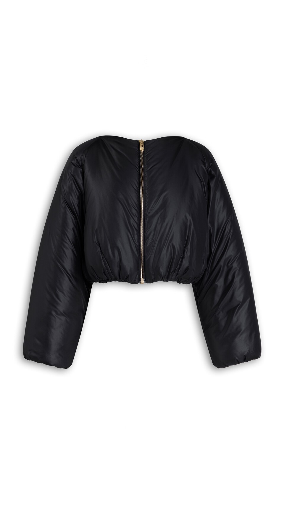ALA&Iuml;A NYLON PLEATED BOMBER BLACK