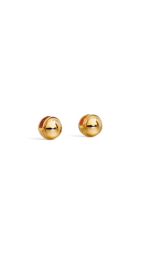 ALA&Iuml;A SPHERE EARRINGS YELLOW GOLD METALS - View 2