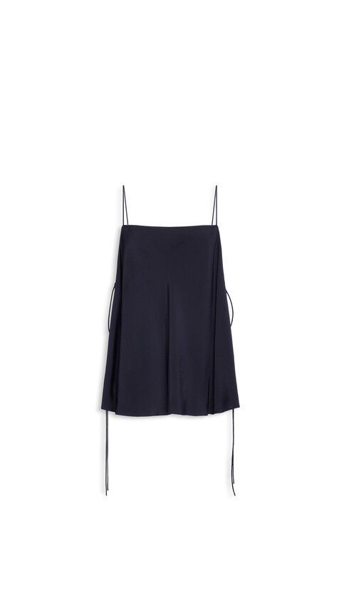 ALA&Iuml;A CADY TIED BLOUSE BLACK