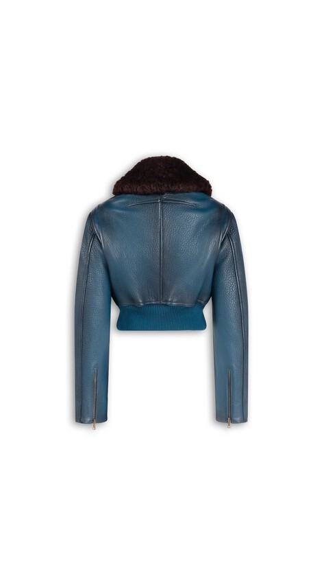 LEATHER AVIATOR BOMBER