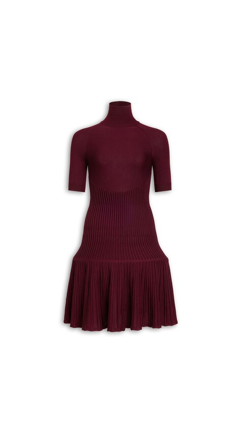 CRINOLINE WOOL DRESS