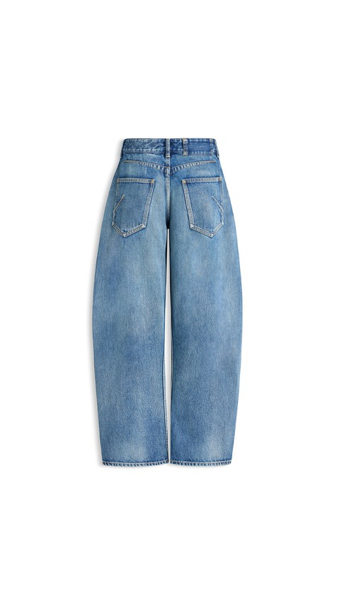 ALA&Iuml;A RODEO DENIM PANTS FADED BLUE - View 2