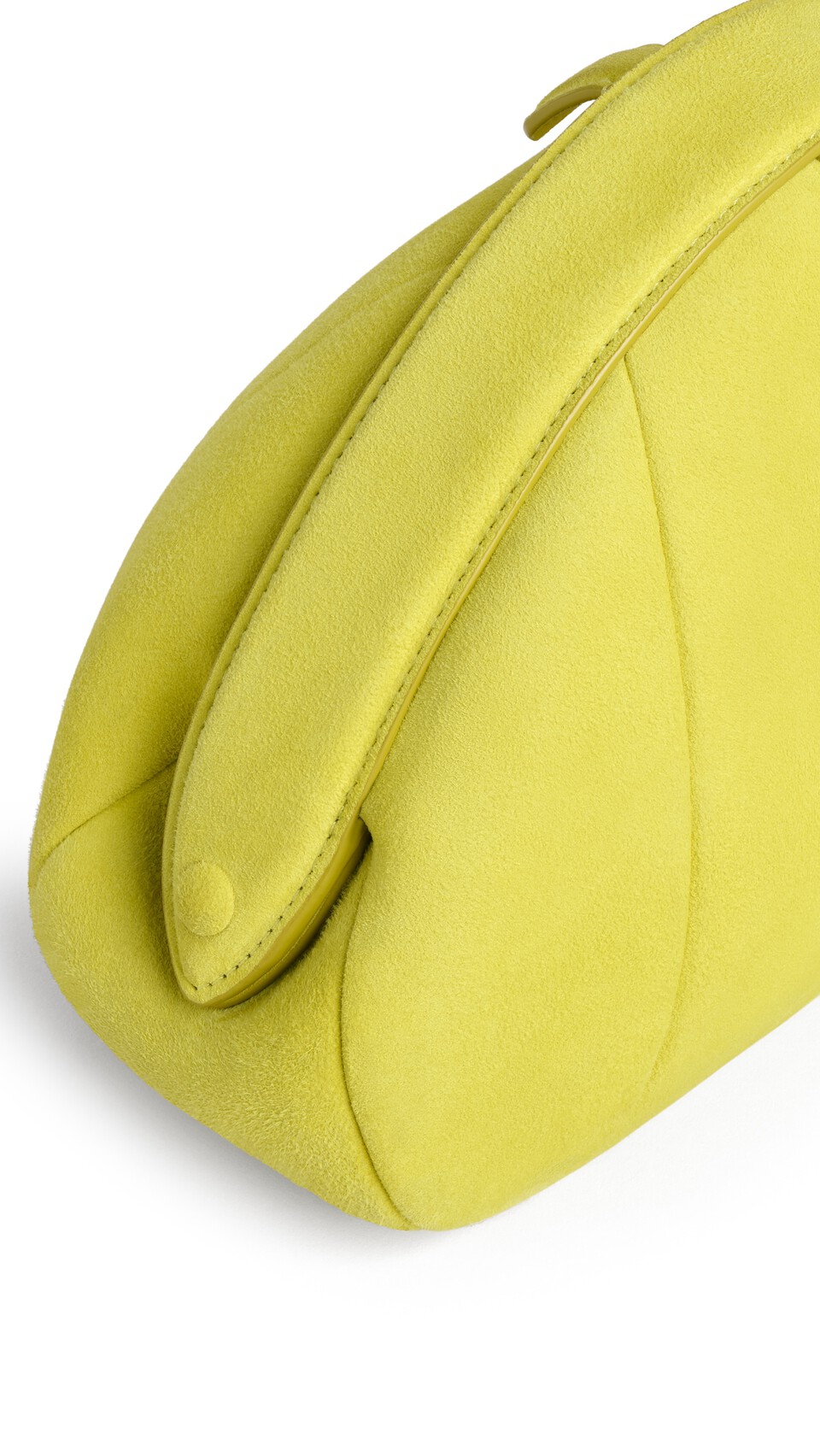 ALA&Iuml;A PURSE SMALL CLUTCH IN SUEDE LEMON YELLOW - View 3
