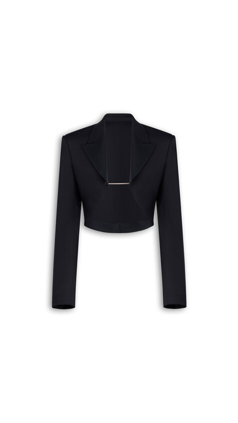 TUXEDO BOLERO IN WOOL