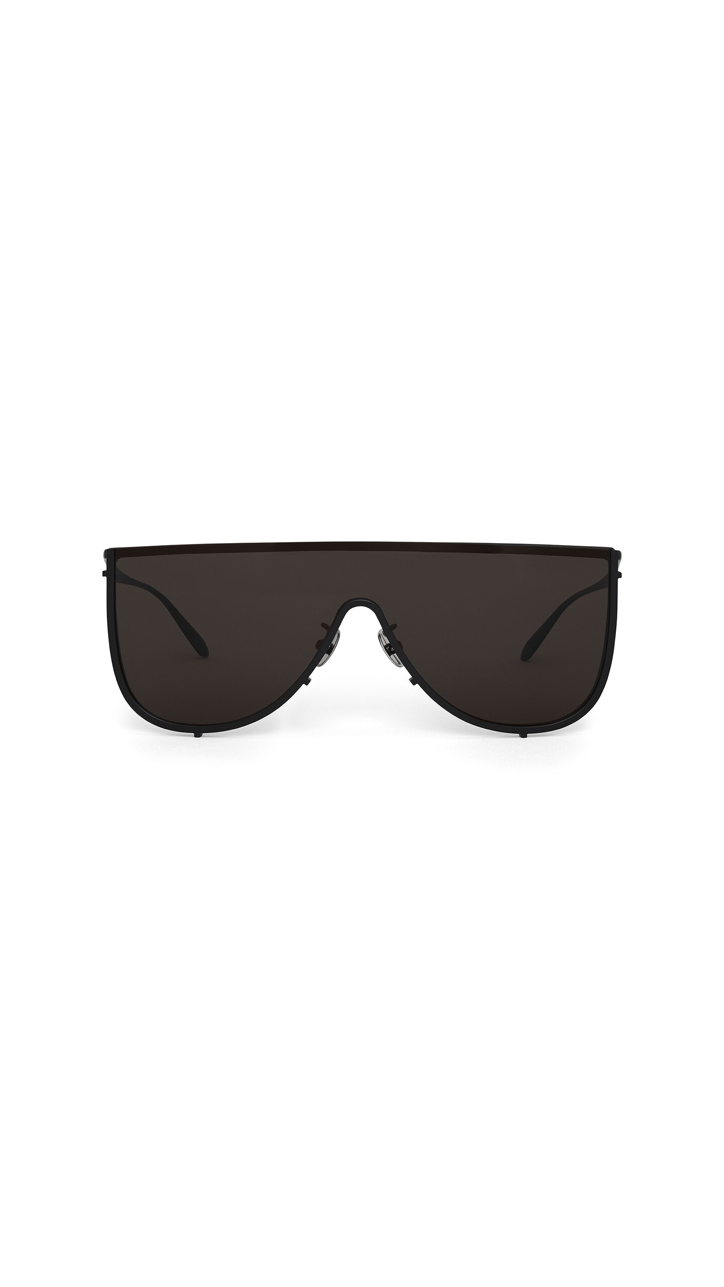 ALA&Iuml;A MASK SUNGLASSES IN METAL BLACK