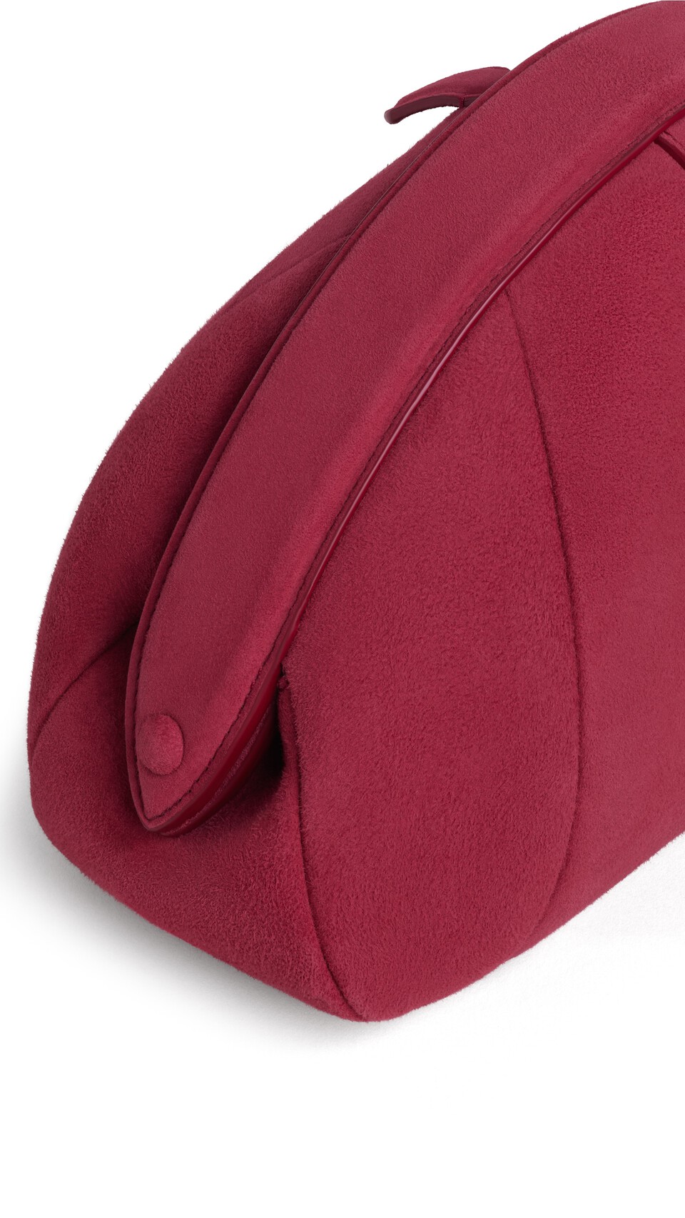 ALA&Iuml;A PURSE SMALL CLUTCH IN SUEDE CARMINE - View 3