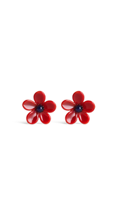 RED - ALA&Iuml;A BLOOM EARRINGS