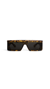 HAVANA YELLOW - ALA&Iuml;A RECTANGULAR MASK SUNGLASSES