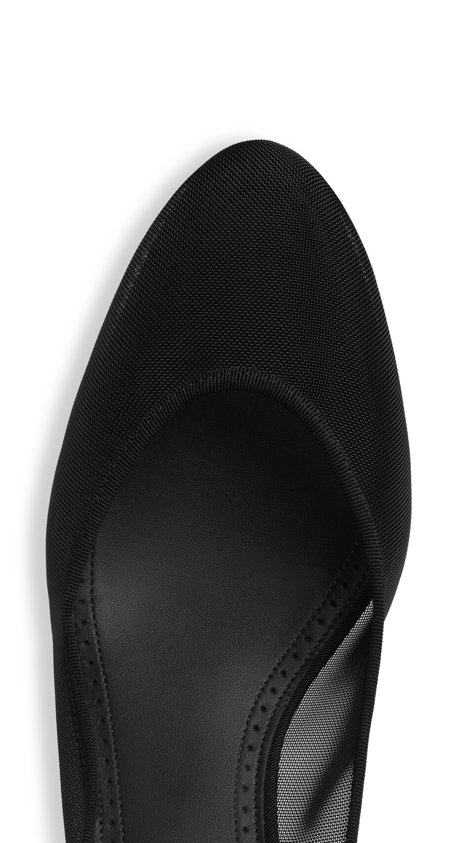 ALA&Iuml;A STRAPPY PUMPS IN MESH BLACK - View 4
