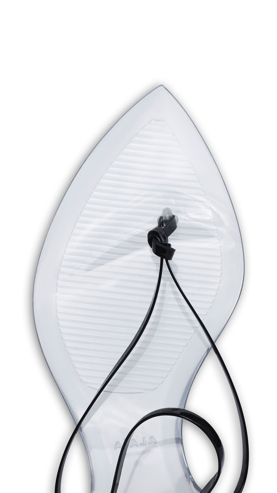 ALA&Iuml;A INVISIBLE THONG IN PATENT LEATHER BLACK - View 3