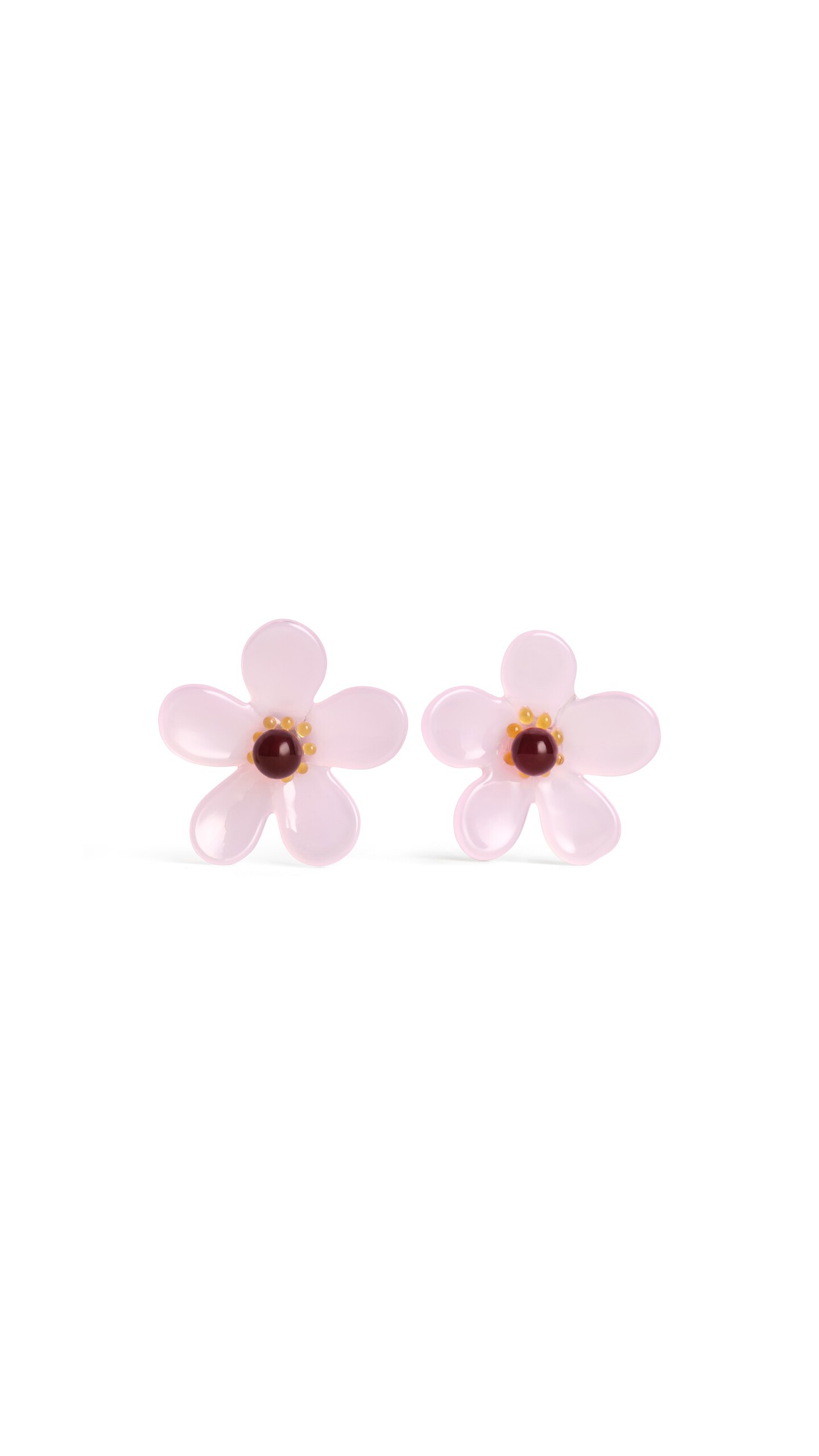 ALA&Iuml;A BLOOM EARRINGS ROSE