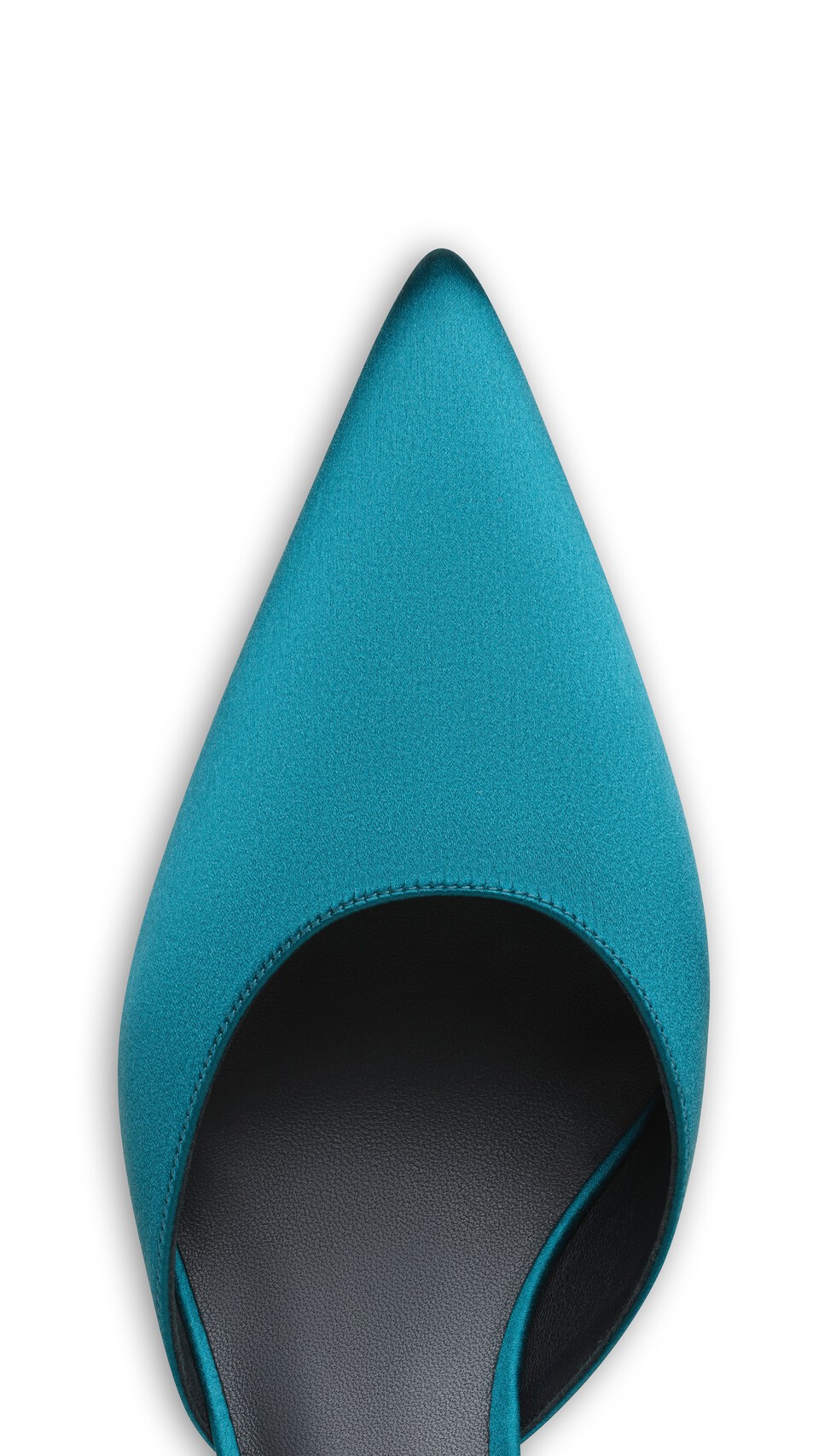 ALA&Iuml;A LE C&OElig;UR MULES IN SATIN EMERALD - View 4