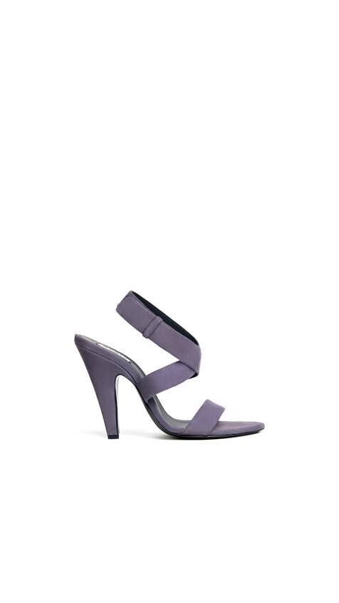 ALA&Iuml;A CONE SANDALS IN SUEDE GREY