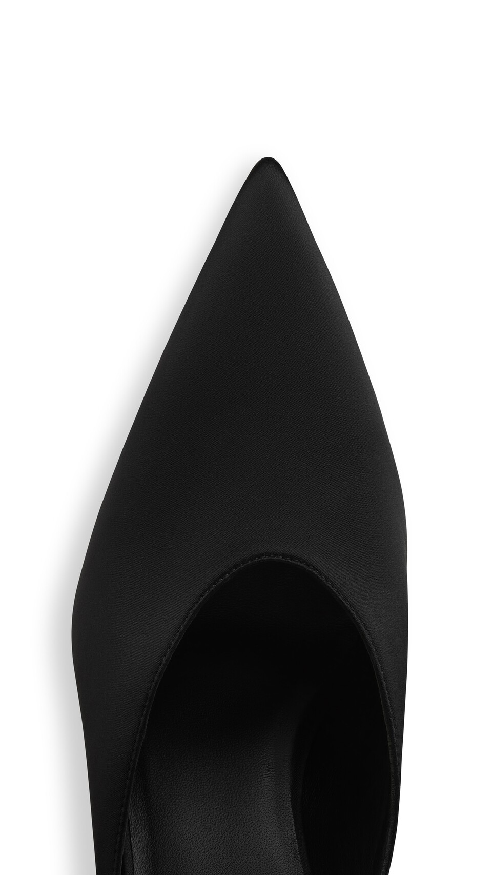 ALA&Iuml;A CUBE WEDGE MULES IN SATIN BLACK - View 4