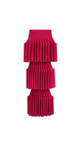 FUCHSIA - ALA&Iuml;A SCULPTED GODET SKIRT