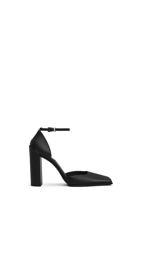 SQUARE D'ORSAY PUMPS IN CALFSKIN