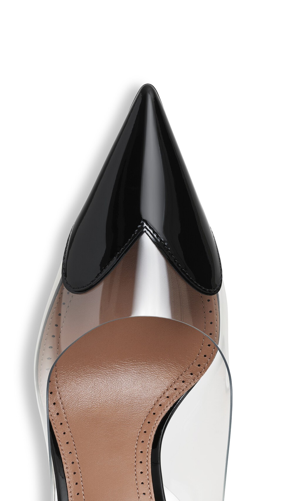 ALA&Iuml;A LE C&OElig;UR SLINGBACKS IN PATENT LEATHER  BLACK - View 4