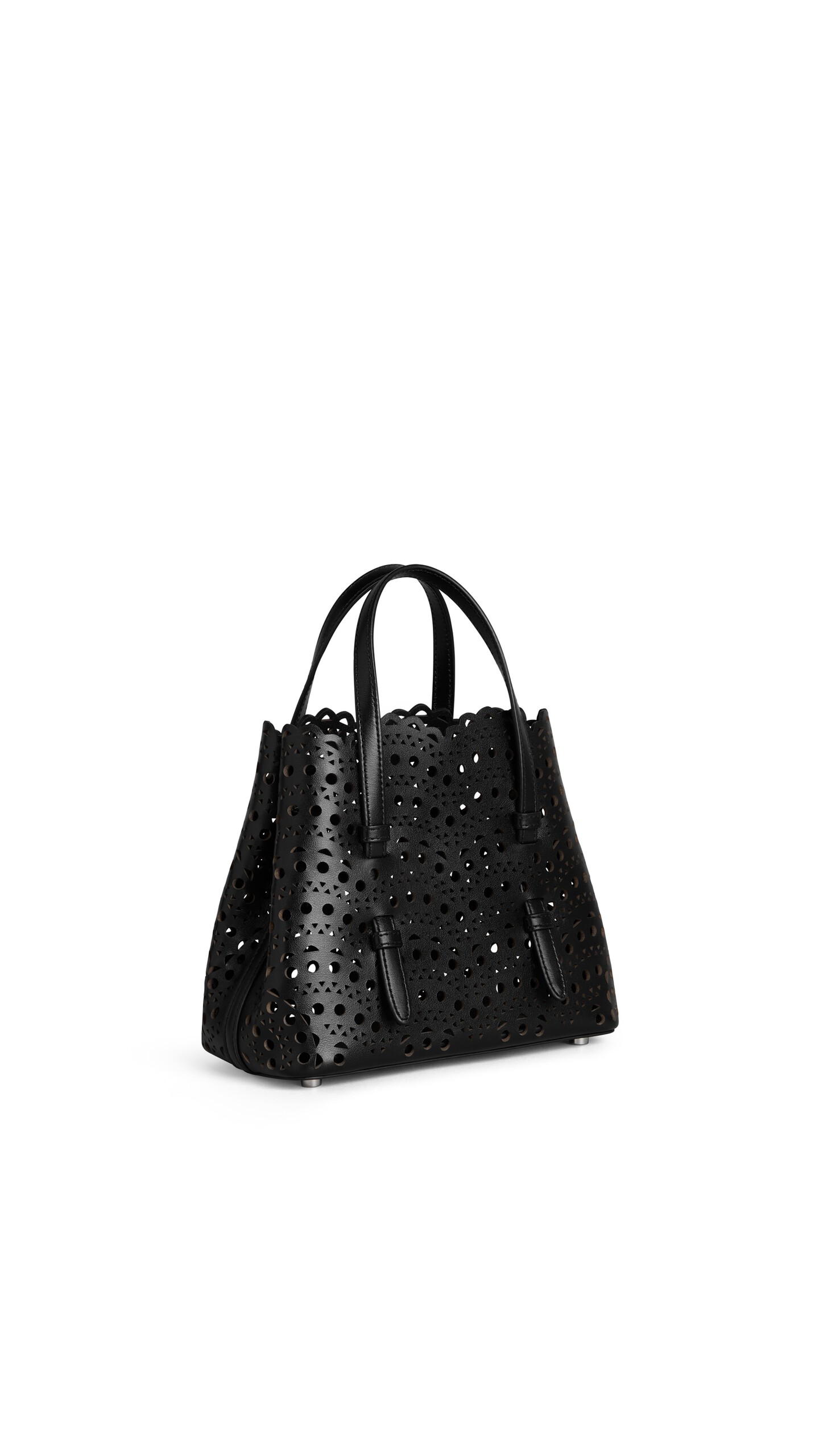 ALA&Iuml;A MINA 20 BAG IN VIENNE WAVE CALFSKIN BLACK - View 2