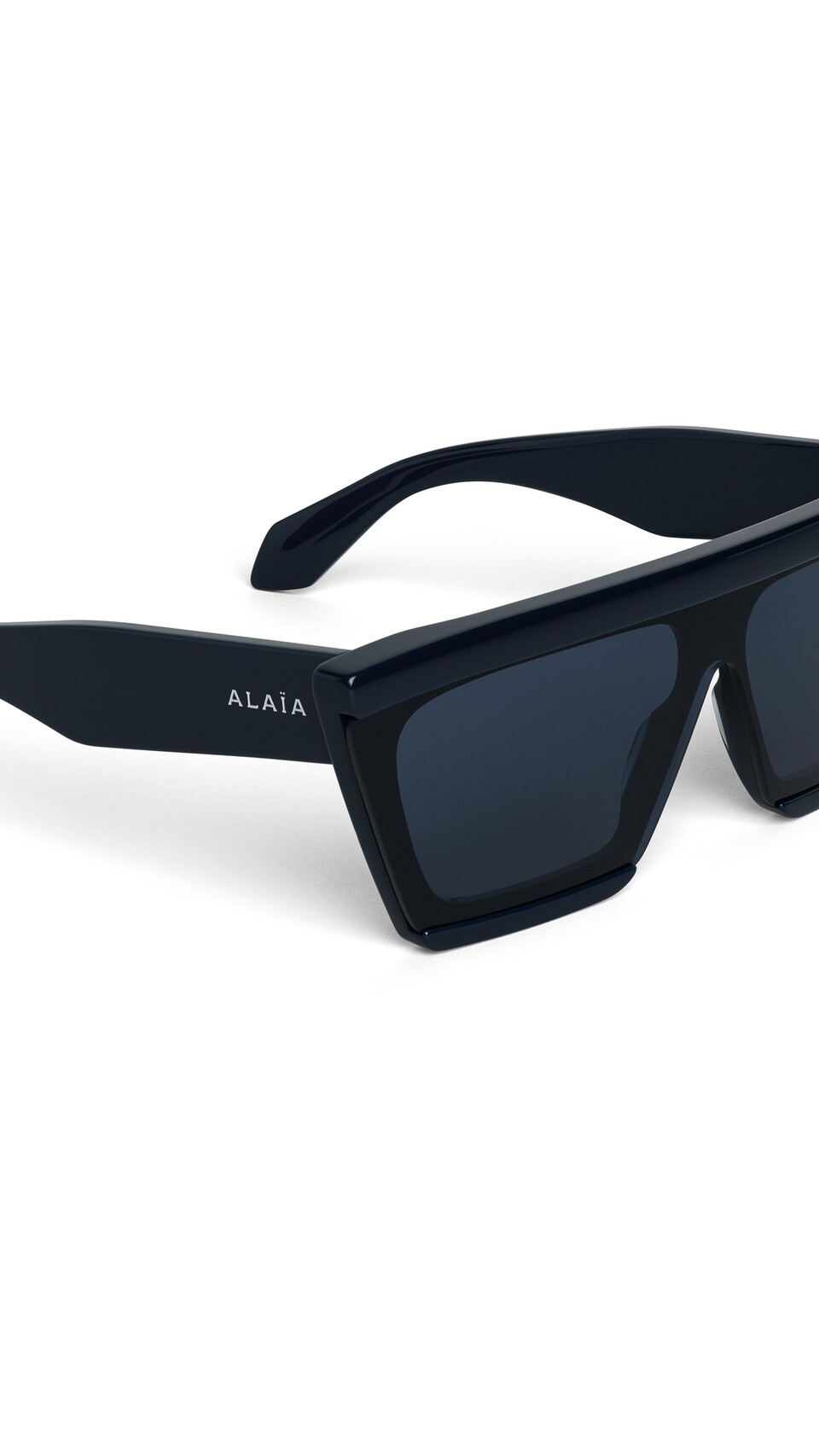 ALA&Iuml;A MASK SUNGLASSES BLUE - View 3