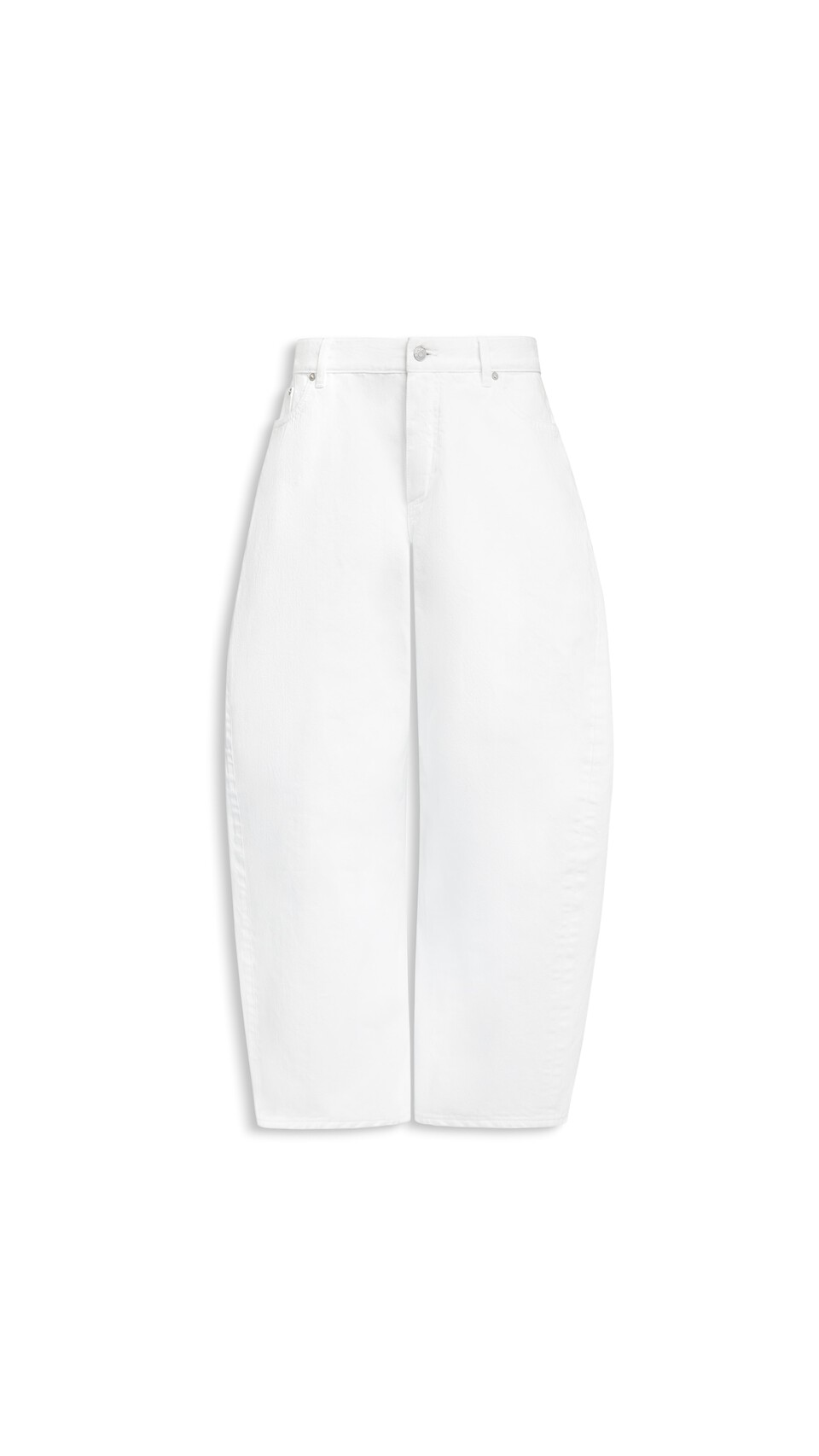 ALA&Iuml;A RODEO DENIM PANTS WHITE