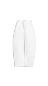 WHITE - ALA&Iuml;A RODEO DENIM PANTS