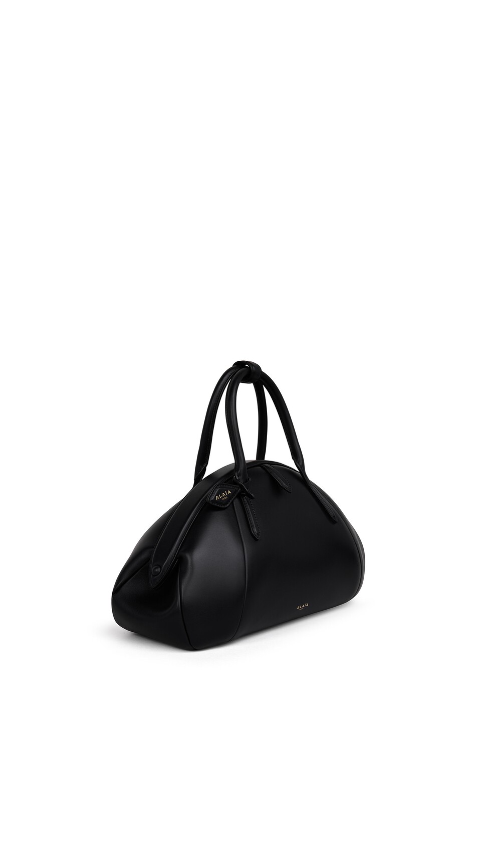 ALA&Iuml;A PURSE TOP HANDLE BAG IN CALFSKIN BLACK - View 2