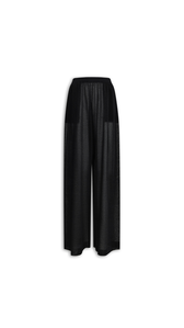 ALAIA SCHWARZ - ALA&Iuml;A HOSE AUS FLIEẞENDEM SEIDENLEINEN