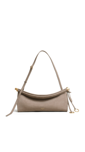 MIST - ALA&Iuml;A LE CLICK EAST WEST MEDIUM BAG IN NUBUCK