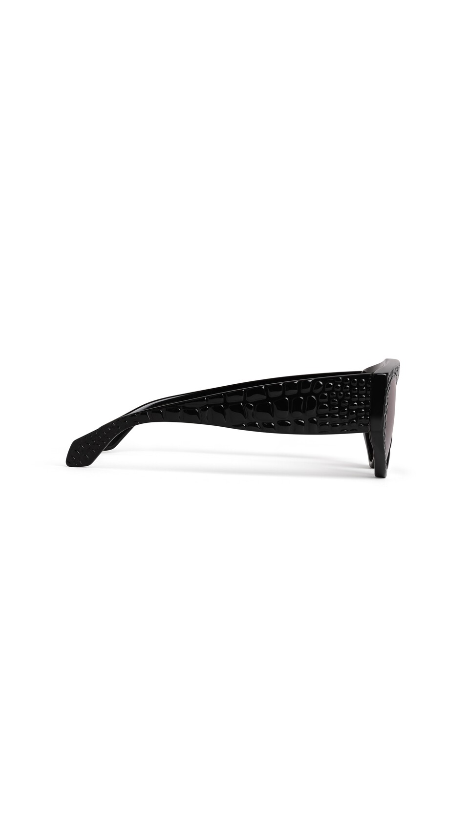 ALA&Iuml;A AVIATOR MASK SUNGLASSES BLACK - View 2