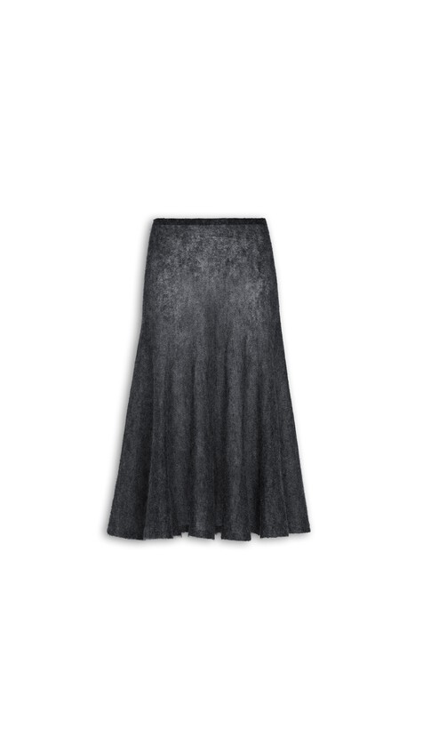 MOHAIR KNIT CIRCLE SKIRT