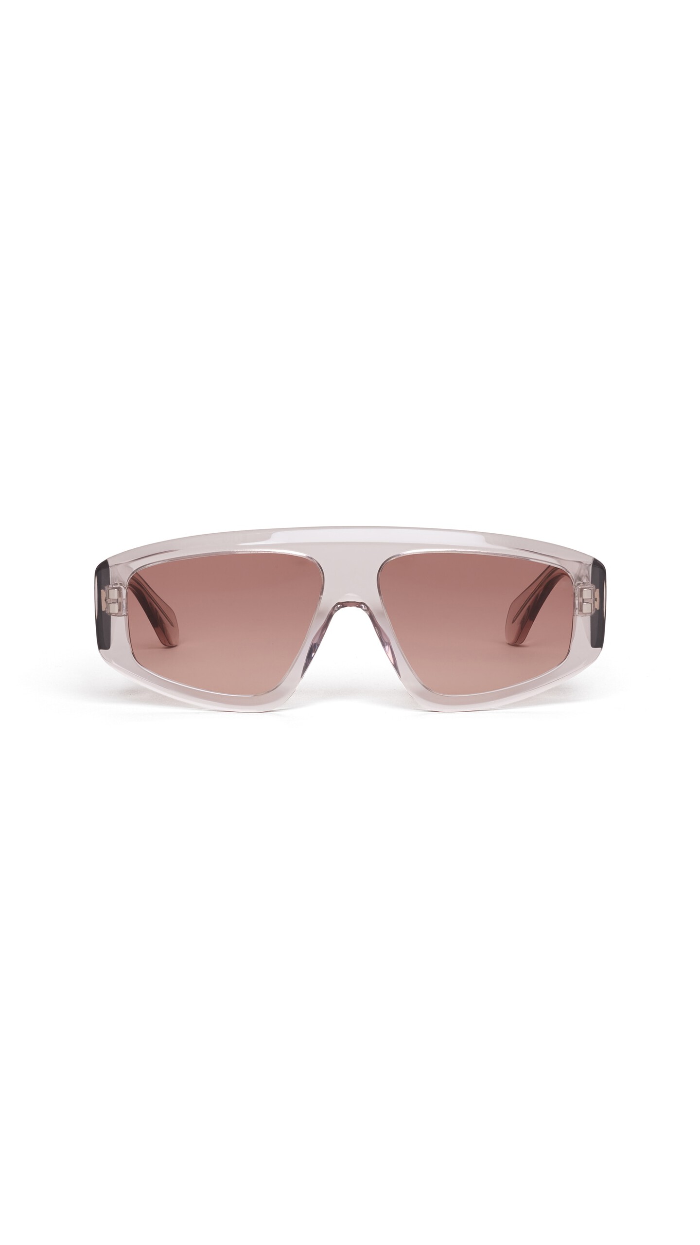 ALA&Iuml;A AVIATOR MASK SUNGLASSES BROWN/CARAMEL